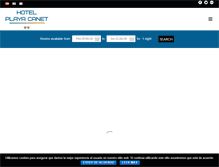 Tablet Screenshot of hotelplayacanet.com